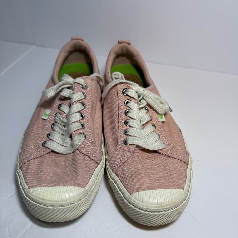 Cariuma‎ Oca Low Canvas Sneakers Pink Bamboo Vegan Rio Men’s 8 Woman’s 9.5